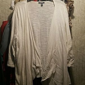 Chaps White Cardigan